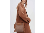 Manteau en double face chiné