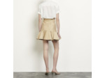Jupe courte en gabardine de coton