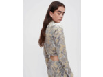 Crop top en velours rebrodé de sequins