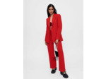 Veste de tailleur rouge
