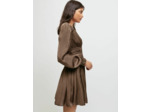 Robe courte satinée