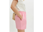 Short en popeline brodée