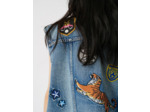 Blouson sans manches en jean