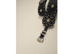 Ceinture corset en cuir clouté