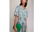 Robe longue satinée