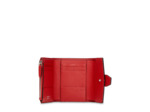 Neo Charlie de Lancel - Portefeuille compact medium rabat - Grand modèle - Rouge Lancel