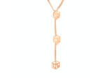 Logo Carré L mini - Collier court 3 motifs Carré L mini
