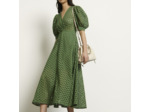 Robe longue en broderie anglaise