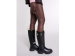 Bottes en cuir à boucle