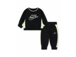 Ensemble de survetement Bébé NKN FT COLOR BLOCKED CREW SET Noir