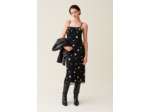 Robe longue fluide sequins brodés