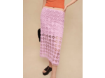 Jupe midi en crochet