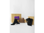 Bottines cuir embossé croco