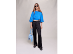 Pantalon cargo satiné