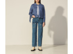 Cardi-coat court à franges