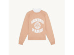 Sweatshirt à col trompe l'œil