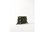 Pochette M Duo en suède et studs