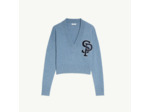 Pull col V en laine