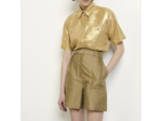Short en gabardine de coton