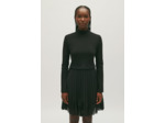 Robe Twist courte plissée noire