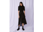 Robe trompe l’œil jersey et mousseline