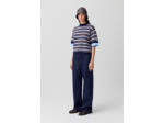Top maille fine rayures