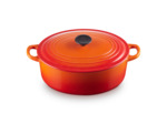 Cocotte ovale 29cm en fonte émaillée volcanique