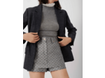 Short trompe-l’œil en jacquard lurex