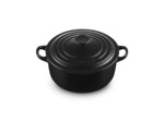 Cocotte ronde 20cm en fonte émaillée noire