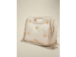 Sac M en cuir matelassé à studs
