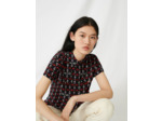 Chemise à manches courtes imprimée
