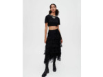 Jupon en tulle à plumetis et sequins