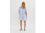 Robe en coton à petits galons contrastés