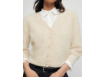 Cardigan en mohair à boutons perles