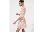 Robe imprimée à smocks