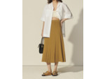 Jupe midi en maille