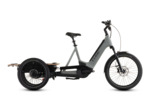 Vélo cargo électrique TRIKE FLATBED HYBRID 750 Gris