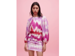 Robe en viscose imprimée Tie and Dye