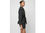 Surchemise façon tweed ceinturée