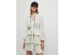 Robe en satin imprimé nœuds