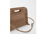 Sac M en cuir croco