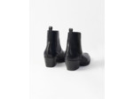 Bottines en cuir à découpes western
