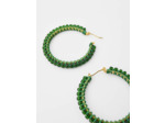 Boucles d'oreilles créoles à perles