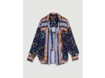 Chemise satinée imprimée