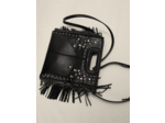 Sac M à franges en cuir clouté