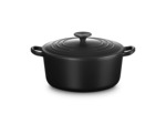 Cocotte ronde 24cm en fonte émaillée noire