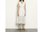 Robe longue  en broderie anglaise