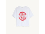 T-shirt avec print contrasté