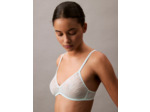 SOUTIEN-GORGE TRIANGLE NON DOUBLÉ EN DENTELLE MARQUISETTE TRANSPARENTE