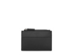JIMMY CUIR LISSE / CUIR EMBOSSE - Porte Monnaie H - Noir